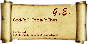 Godó Erzsébet névjegykártya
