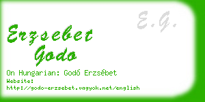 erzsebet godo business card