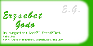 erzsebet godo business card